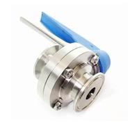 Fit 89mm Pipe OD x 3.5" Tri Clamp Squeeze Trigger Flow Control Valve SUS 316L Stainless Brewing