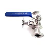 Fit 89mm Pipe OD x 3.5" Tri Clamp T-Port Ball Valve SUS 304 Stainless Beer Brewing Home