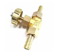 Fit 8mm Hose I.D Barbed Straight Brass Needle Valve Control Valve Gas