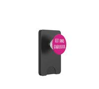 Fit and Fabulous Funny Fitness Statement Gym Humour PopSockets PopWallet pour MagSafe