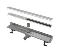 FIT AND GO Caniveau de douche mural 95 cm en acier inoxydable (APZ23DOUBLE9950)