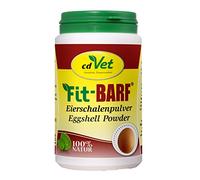 Fit-Barf Poudre de Coquille d'œuf 300 g - Source Naturelle de Calcium pour Chiens et Chats - Haute biodisponibilité - Nutrition Barf