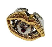 Fit Eye Finger Jewelry Accessoire de déclaration vintage en alliage avec structure réglable pour un look décontracté Accessoire pour les yeux réglable Vintage Open Finger Jewelry Déclaration en creux
