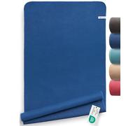 Fit-Flip Serviette de Yoga antidérapante avec Picots - Couverture hygiénique pour Tapis de Yoga - Serviettes en Microfibre à séchage Rapide - comme Serviette Sport et Pilates - Deepblue 185 x 63