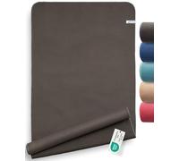 Fit-Flip Serviette de Yoga antidérapante avec Picots - Couverture hygiénique pour Tapis de Yoga - Serviettes en Microfibre à séchage Rapide - comme Serviette Sport et Pilates - Anthracite 185 x 63