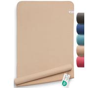 Fit-Flip Serviette de Yoga antidérapante avec Picots - Couverture hygiénique pour Tapis de Yoga - Serviettes en Microfibre à séchage Rapide - comme Serviette Sport et Pilates - Cream 185 x 63