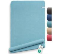 Fit-Flip Serviette de Yoga antidérapante avec Picots - Couverture hygiénique pour Tapis de Yoga - Serviettes en Microfibre à séchage Rapide - comme Serviette Sport et Pilates - Jade 185 x 63