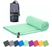 Fit-Flip Serviette Microfibre - pour Le Sport, Musculation et la Piscine - compacte, Ultra-légère et Rapidement sèche - Parfait pour la Natation, la Plage et Le Voyage (40x80cm Turquoise)