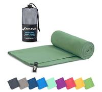 Fit-Flip Serviette Microfibre - pour Le Sport, Musculation et la Piscine - compacte, Ultra-légère et Rapidement sèche - Parfait pour la Natation, la Plage et Le Voyage (100x200cm Olive)