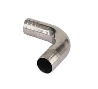 Fit for 32mm I/D Hose Barbed 304 Stainless Steel 90 Degree Elbow Pipe Fitting Connnector