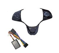 /Fit for Ho.nda 2015-2018 Boutons de commutation de commande au volant Style de voiture Audio Radio Bouton de régulateur de vitesse à distance(Piano black)