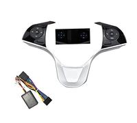 /Fit for Ho.nda 2015-2018 Boutons de commutation de commande au volant Style de voiture Audio Radio Bouton de régulateur de vitesse à distance(Silvery)