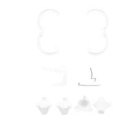Fit for Neo Head Bumper Increase Height Bracket Tail Kit(White 4-Piece Set)
