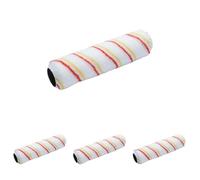 Fit For The Job Rouleau de 225mm à poils moyens pour peintures-émulsions artisanale - Manchon pour peindre murs et plafonds et autres surfaces lisses et semi-lisses (Lot de 4)