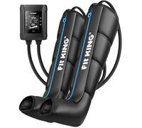 FIT KING Masseur de jambes sans fil, Pressothérapie à domicile rechargeable pour la douleur et la circulation (Petit)