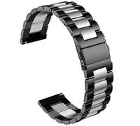 Fit pour Casio MDV106-1AV / MTP-VD01 Bracelets de montre pour homme, 22 mm en acier inoxydable à dégagement rapide bracelets de rechange pour Casio MDV-106 Series (noir argent)