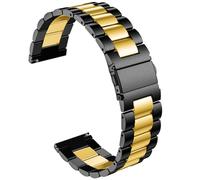 Fit pour Casio MDV106-1AV / MTP-VD01 Bracelets de montre pour homme, 22 mm en acier inoxydable à dégagement rapide bracelets de rechange pour Casio MDV-106 Series (noir-or)