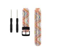 Fit-power Bracelet de rechange pour montre connectée Garmin Forerunner 220/230/235/620/630, taille unique (fleur5)