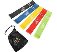 Fit Simplify Lot de 5 bandes de résistance avec guide d'instructions (français non garanti) et sac de transport, FBA_XCEX-01, coloris assortis