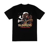 FIT T-Shirt Homme Noir Albator 88 Série Manga Animé Corsaire Pirate Espace Vaisseau