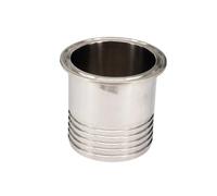 Fit Tube I/D 19mm Barbed 2" Tri Clamp 304 Stainless Steel Adapter Tube Fitting