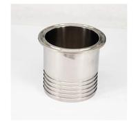 Fit Tube I/D 45mm Barbed 2" Tri Clamp 304 Stainless Steel Adapter Tube Fitting