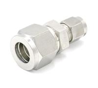 Fit Tube O/D 1/4" To 1/2" Reducer 304 Stainless Steel Sleeve Ferrule Pneumatic Connector Adapter