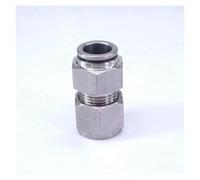 Fit Tube O.D 12mm Pneumatic 304 Stainless Steel Compression Push in Fitting Quick Connector Antioxidation