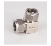 Fit Tube O/D 25mm Equal Elbow 304 Stainless Ferrule Pneumatic Air Compression Fitting