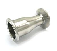 Fit Tube O.D 38mm-25mm Tri Clamp 1.5" Ferrule O.D 50.5mm 304 Stainless Steel Pipe Fitting Reducer