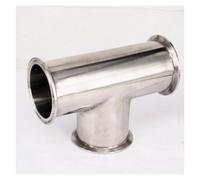 Fit Tube O.D 63mm Tri Clamp 2.5" Ferrule Tee 304 Stainless Steel Connector Pipe Fitting