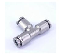 Fit Tube O.D 6mm Pneumatic Tee Branch 304 Stainless Steel Connector Quick Fittings