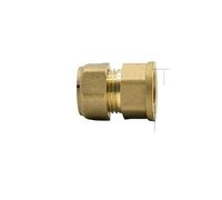 Fit Tube OD 16mm x 1/2" Female Brass Compression Fitting Union Connector Water Gas Fuel