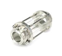 Fit Tube OD 38mm Tri Clamp 1.5" 304 Stainless Steel Fitting Flow Sight Glass For Homebrew