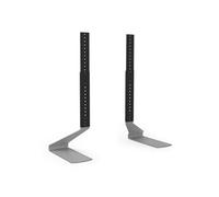 Erard Paire de pieds TV Fit-Up XXL pour TV 40-85" Noir et Argent