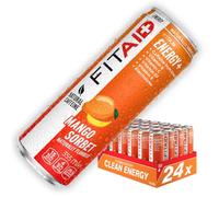 FITAID Energy Mango Sorbet - Clean Boisson Énergisante Sport, 24x355ml