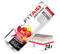 FITAID Fruit Punch Zero - Boisson Recuperation Apres Sport prête à boire, Hydratation Saine avec Electrolyte, Multivitamines, Curcuma Bio, Magnesium, CoQ10, BCAA L Glutamine, Leucine, Stevia