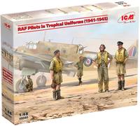 ICM 48080 - 1:48 Raf Pilots IN Tropical Uniforms (1941-1945) (100% Neuf Molds)