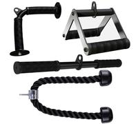 Fitarc Ensemble d'accessoires pour machine à câble, barres de tirage pour équipement de musculation à domicile, accessoire de tirage triceps pour accessoires de salle de sport à la maison