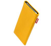 fitBAG Beat Jaune en Cuir Nappa intérieur Pochette customisée adaptée Housse de Protection pour Ledger STAX | Nettoyage de l’écran | Fabriqué en Allemagne