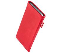 fitBAG Beat Rouge en Cuir Nappa intérieur Pochette customisée adaptée Housse de Protection pour Ledger Flex | Nettoyage de l’écran | Fabriqué en Allemagne