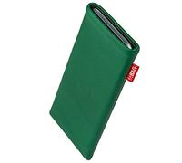 fitBAG Beat Vert en Cuir Nappa intérieur Pochette customisée adaptée Housse de Protection pour ZTE Nubia Z80 Ultra | Nettoyage de l’écran | Fabriqué en Allemagne