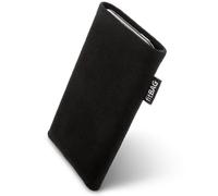 fitBAG Classic Black Housse sur Mesure pour Nokia 3110 Classic. Originale Alcantara avec Doublure en Microfibre pour Le Nettoyage d'écran