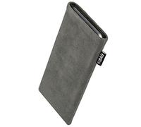 fitBAG Classic Grise Pochette customisée adaptée Housse de Protection pour Samsung Galaxy S22 Ultra | Nettoyage de l’écran | Fabriqué en Allemagne