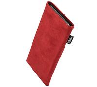 fitBAG Classic Rouge Pochette customisée adaptée Housse de Protection pour Ledger STAX | Nettoyage de l’écran | Fabriqué en Allemagne