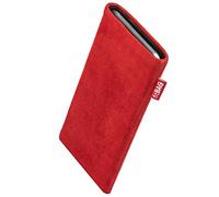 fitBAG Folk Rouge en Cuir Nappa intérieur Pochette customisée adaptée Housse de Protection pour OnePlus Nord 5 | Nettoyage de l’écran | Fabriqué en Allemagne