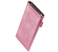 fitBAG Groove Pink en Cuir Nappa intérieur Pochette customisée adaptée Housse de Protection pour ZTE Nubia Z80 Ultra | Nettoyage de l’écran | Fabriqué en Allemagne