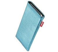 fitBAG Groove Turquoise en Cuir Nappa intérieur Pochette customisée adaptée Housse de Protection pour ZTE Nubia Z80 Ultra | Nettoyage de l’écran | Fabriqué en Allemagne