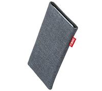 fitBAG Jive Grise en Tissu Pochette Grise customisée adaptée Housse de Protection pour Ledger STAX | Nettoyage de l’écran | Fabriqué en Allemagne