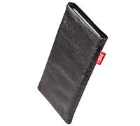 fitBAG Techno Noir en Tissu Pochette customisée adaptée Housse de Protection pour Samsung Galaxy Z Fold 7 / Fold7 | Nettoyage de l’écran | Fabriqué en Allemagne